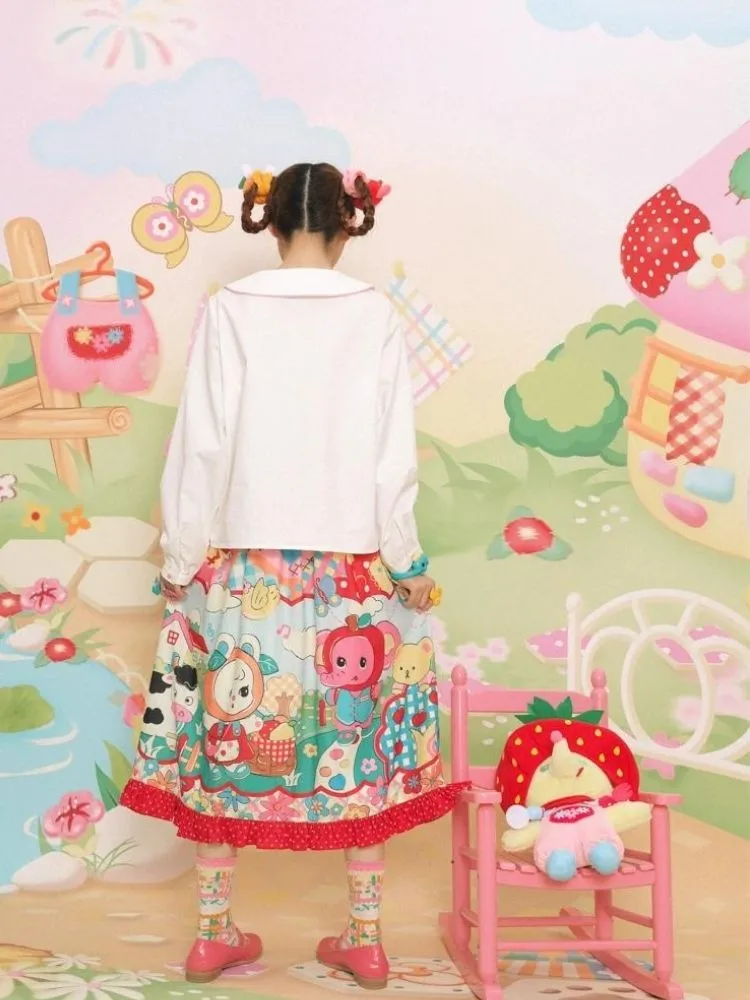 Doll collar long-sleeved shirt【s0000003324】