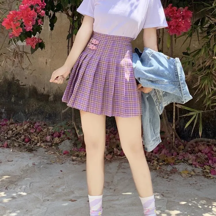 Purple Mini Skirt